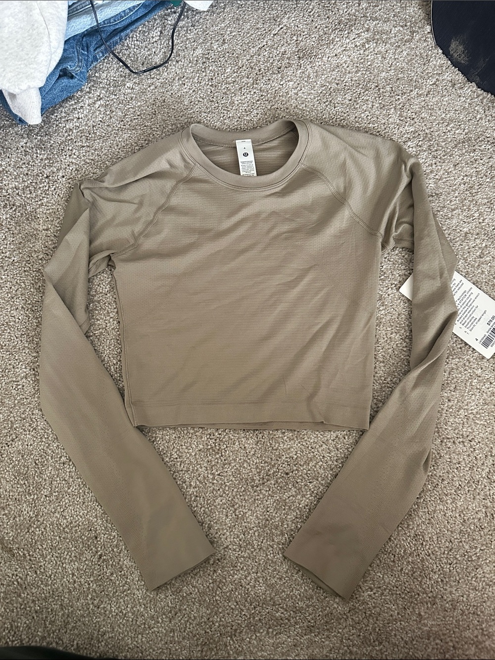 Lululemon Long Sleeve Cropped Swiftly New With Tags